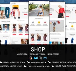 SHOP - Responsive Shopping Email Pack