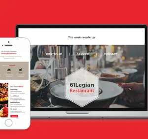 61 Legian Restaurant Email Template