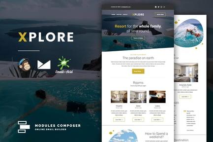 Xplore - Book & Travel Responsive Email