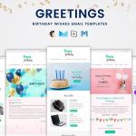 Greetings - Birthday Wishes Email Templates Bundle