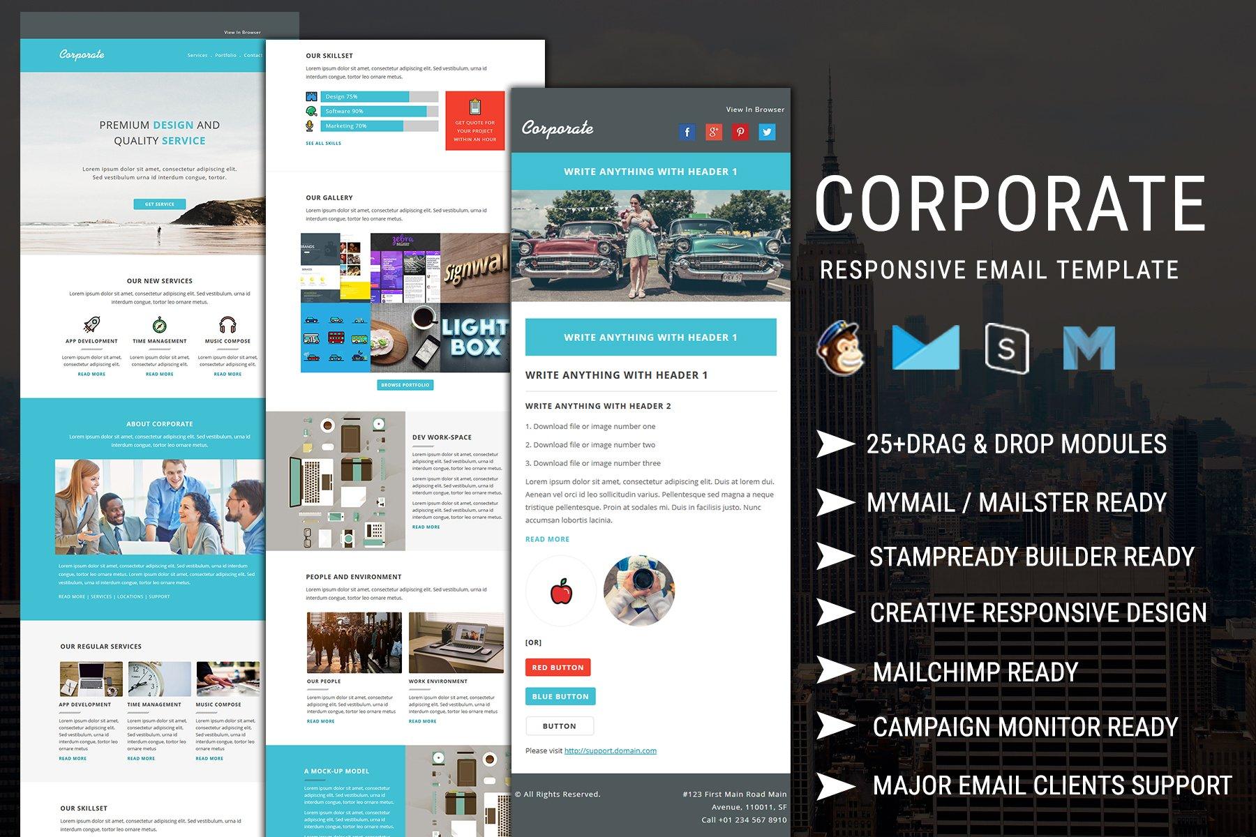 Corporate - Responsive Email Newsletter Templates