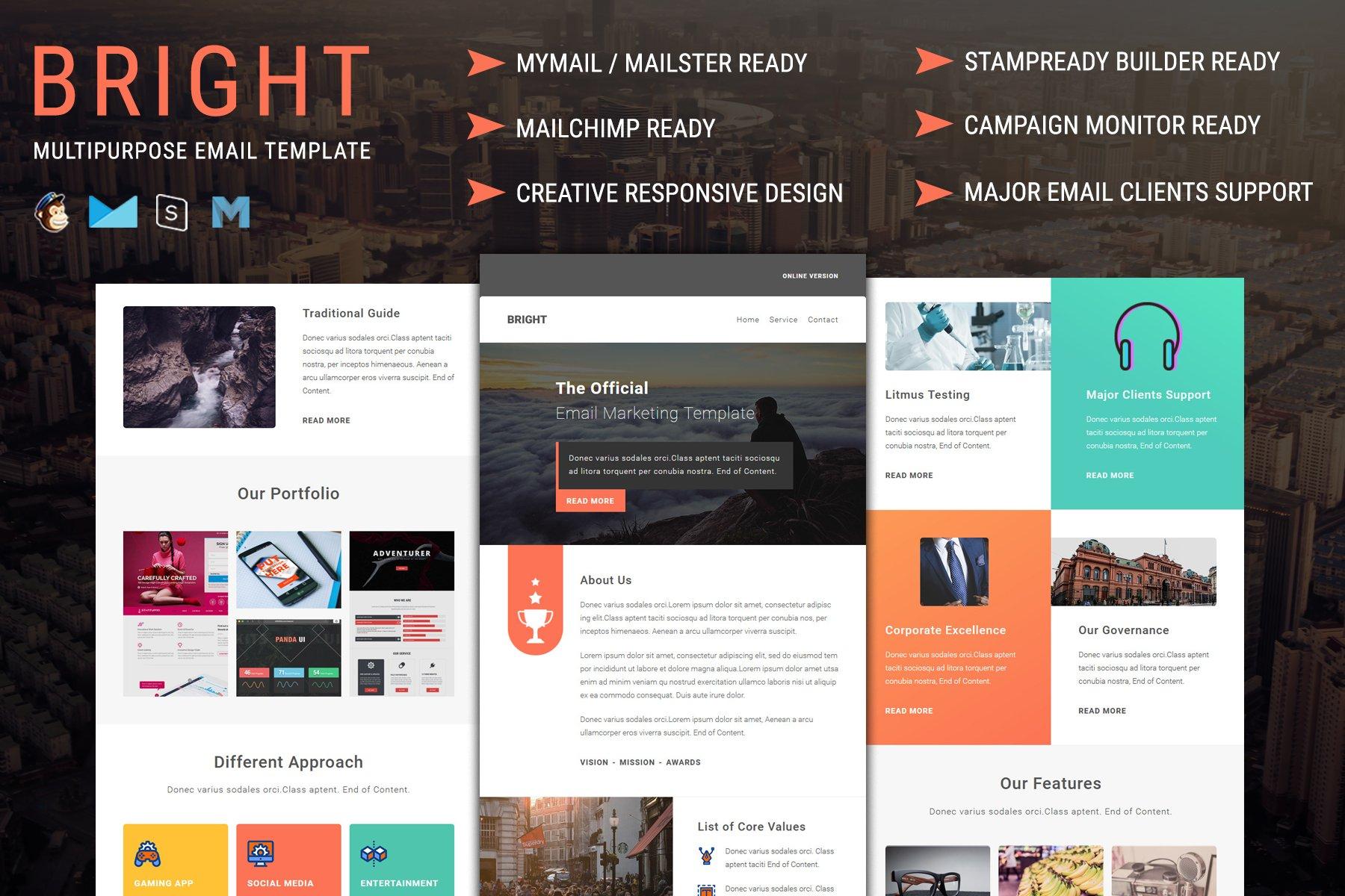 Bright - Multipurpose Responsive Email Template