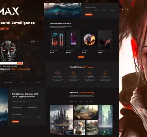 AI Max - AI Games & Tools Store Shopify Theme