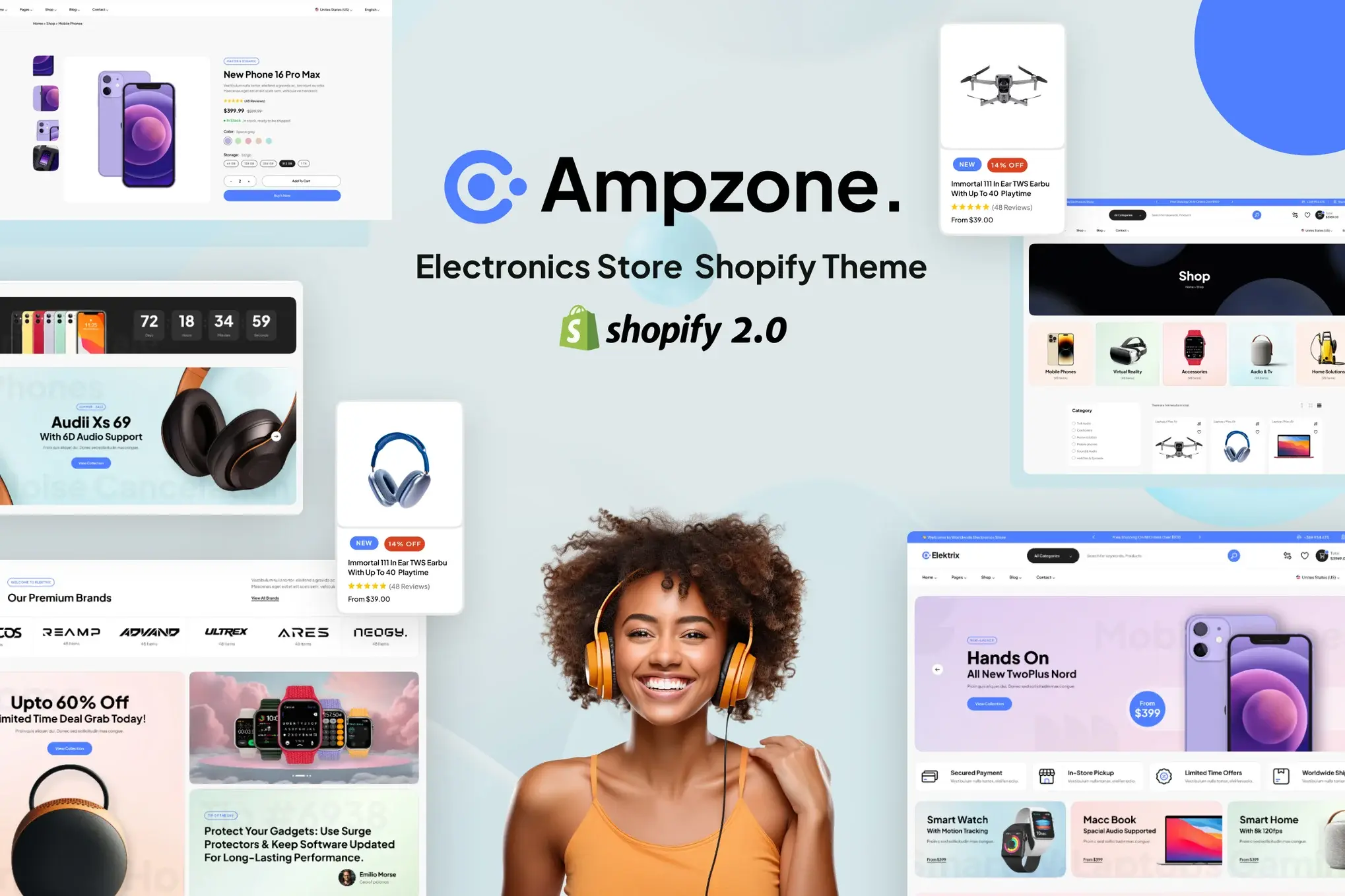 Ampzone - Electronics Store Shopify Theme