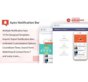 Apex Notification Bar – Responsive Notification Bar Plugin for WordPress