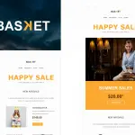 Basket - eCommerce Responsive E-mail Templates