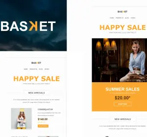 Basket - eCommerce Responsive E-mail Templates