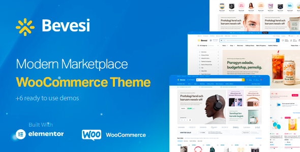 Bevesi Multi Vendor WooCommerce Wordpress Theme