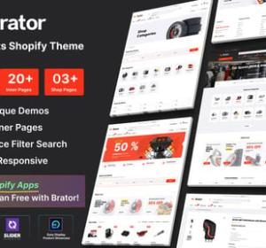 Download Brator - Auto Parts Shopify Theme