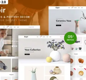 Capir - Ceramics & Pottery Decor Shopify 2.0 Theme