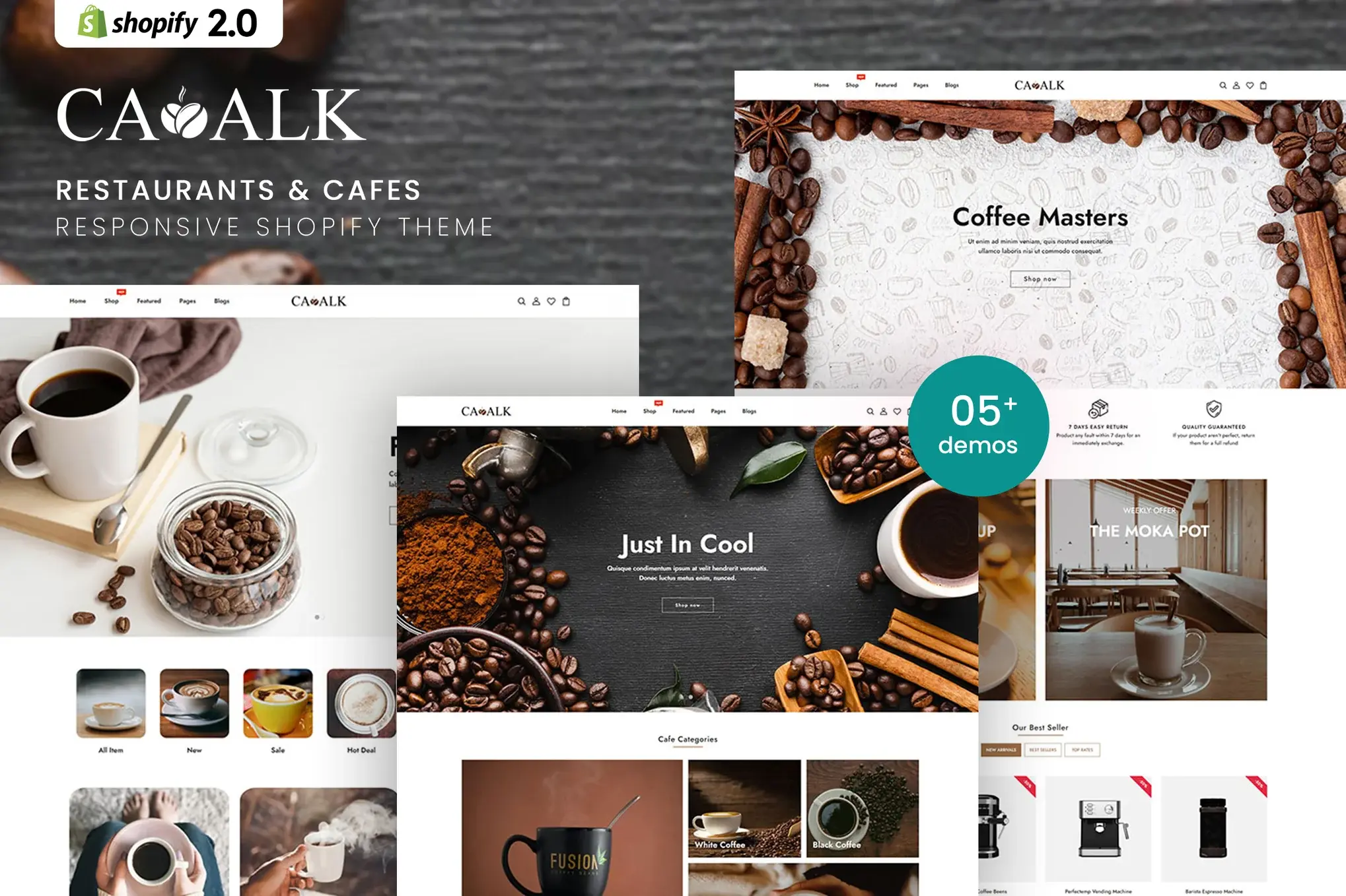 Cawalk - Restaurants & Cafes Shopify 2.0 Theme