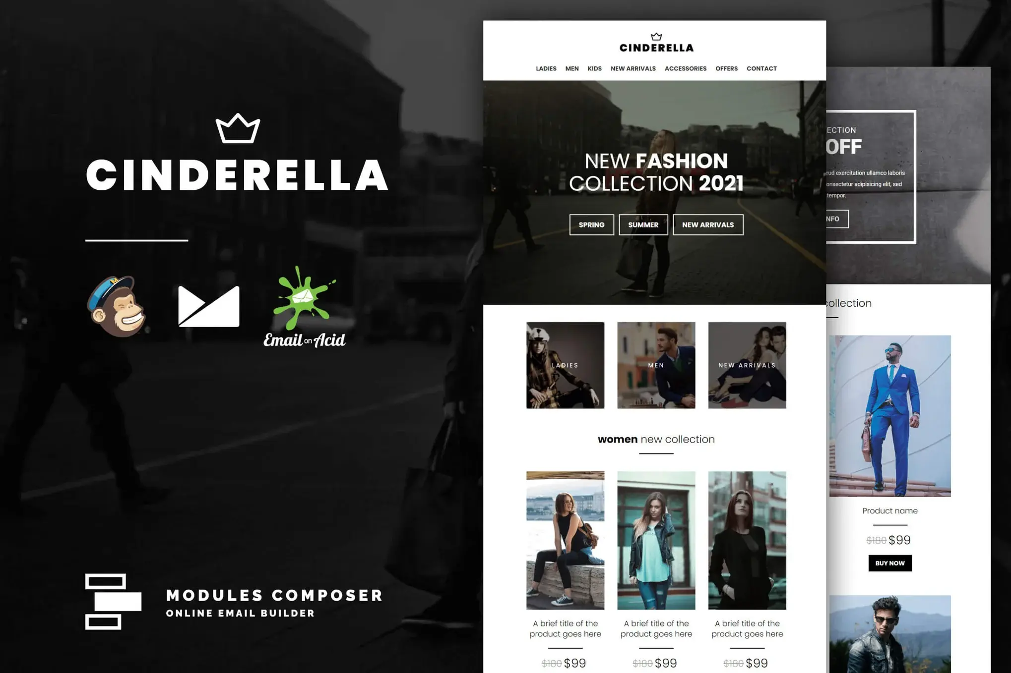 Cinderella - E-commerce Responsive Email Template