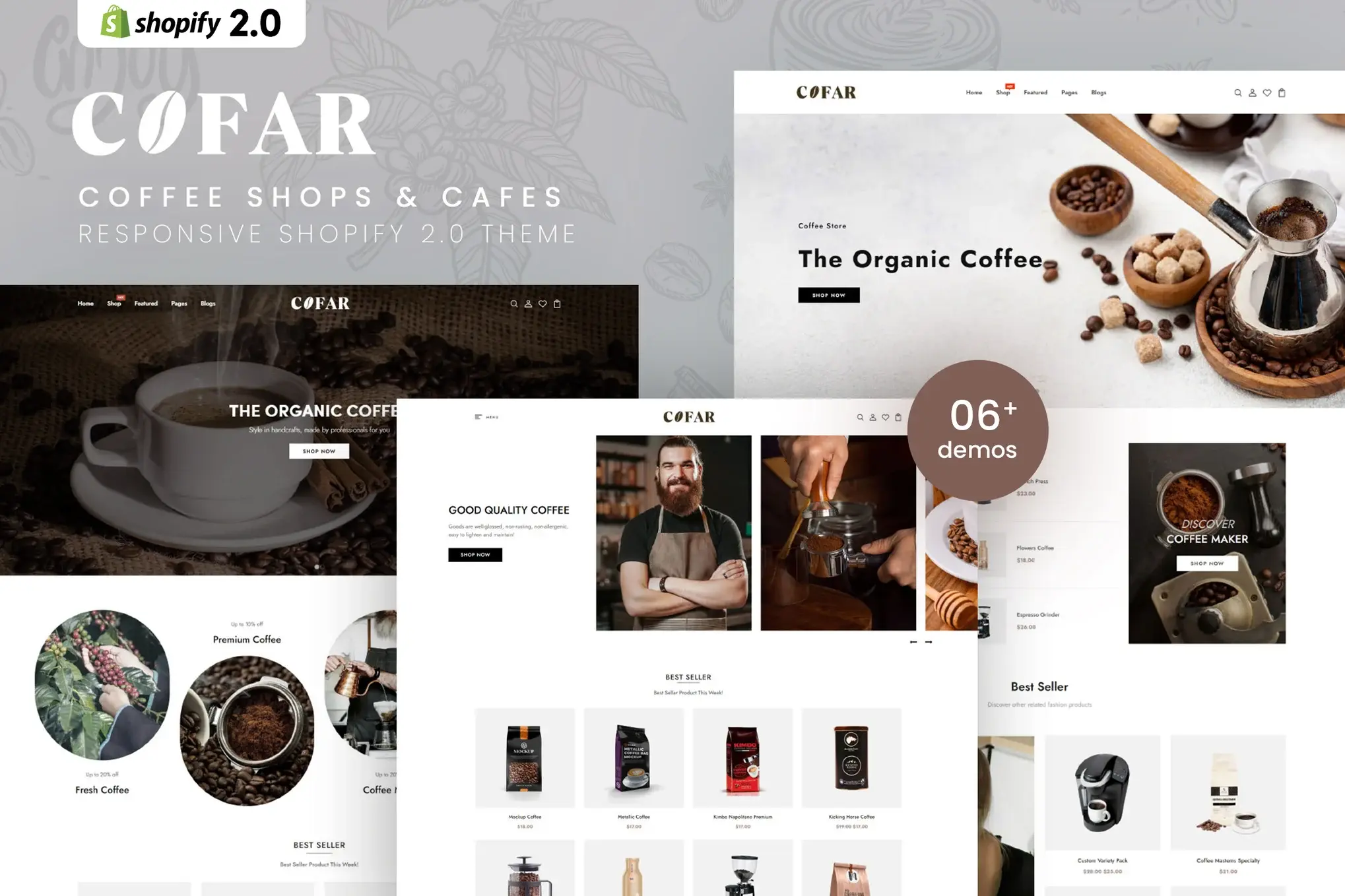 Cofar - Coffee Shops & Cafes Shopify 2.0 Theme