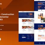 Elitecons - Construction Building Elementor Pro Template Kit By starplate