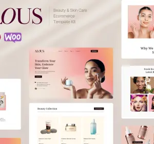 Alous - Beauty & Skin Care Ecommerce Elementor Pro Template Kit