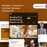 Woodaxe - Carpenter & Craftman Elementor Template Kit