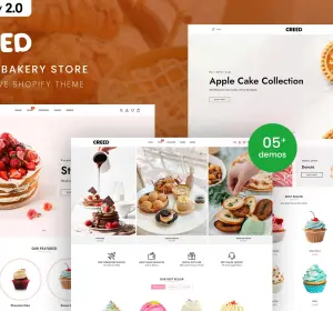 Creed - Cake & Bakery Responsive Shopify 2.0 Theme