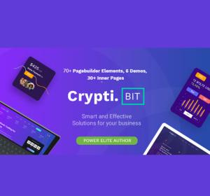 CryptiBIT – Technology, Cryptocurrency, ICO/IEO Landing Page WordPress theme