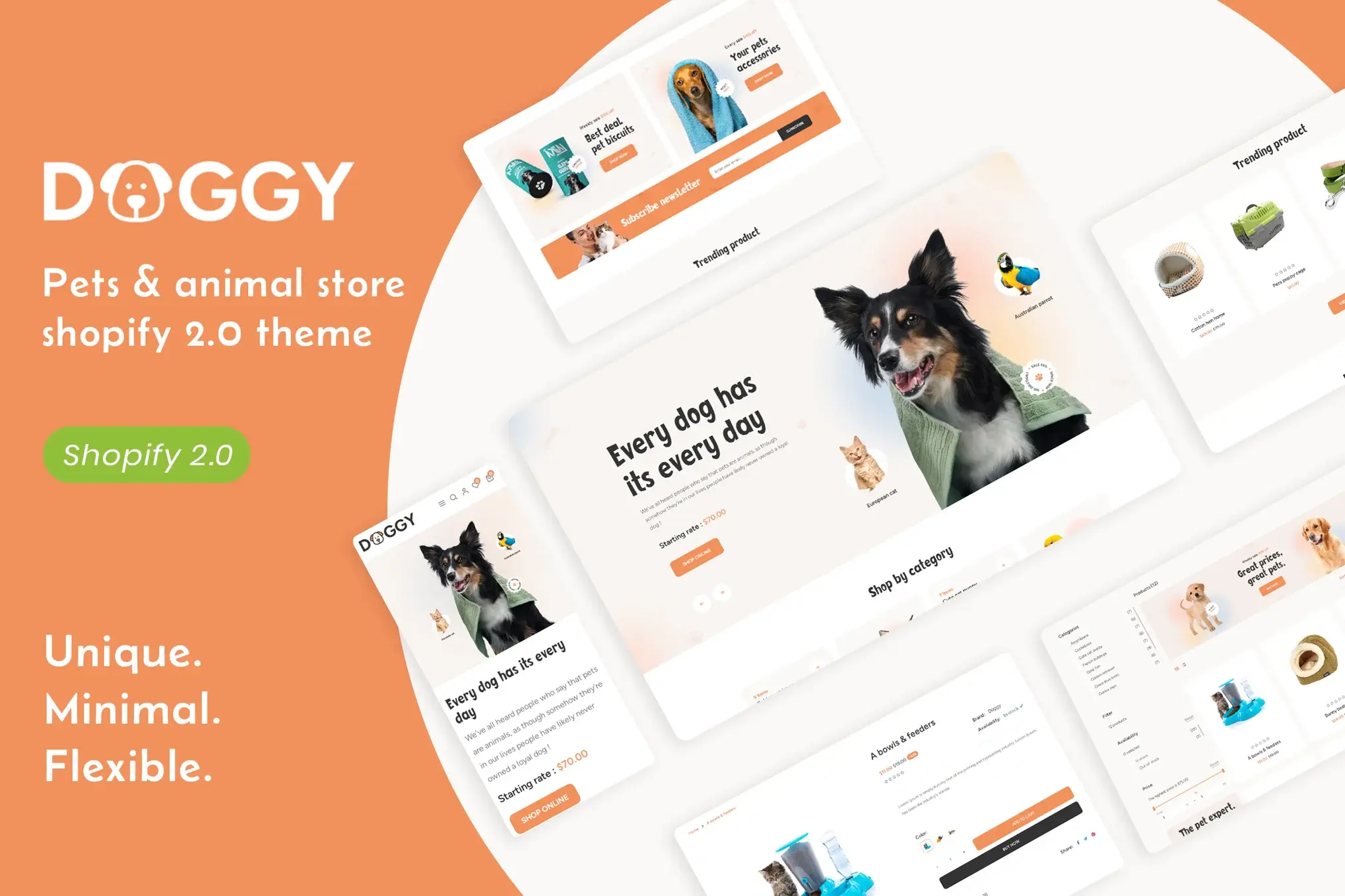 Doggy - Pets & Animals Responsive Shopify Theme