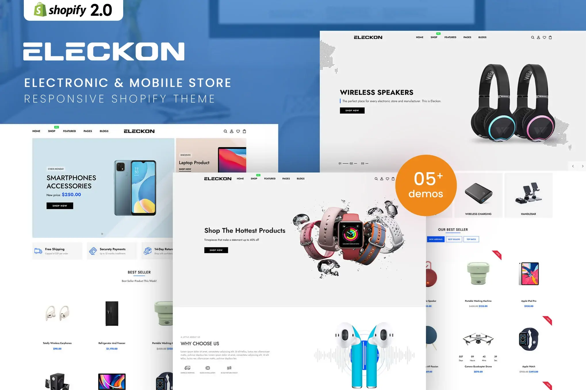 Eleckon - Electronic Store Shopify 2.0 Theme