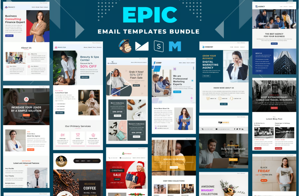 Epic - Multi-Concept Email Templates Bundle