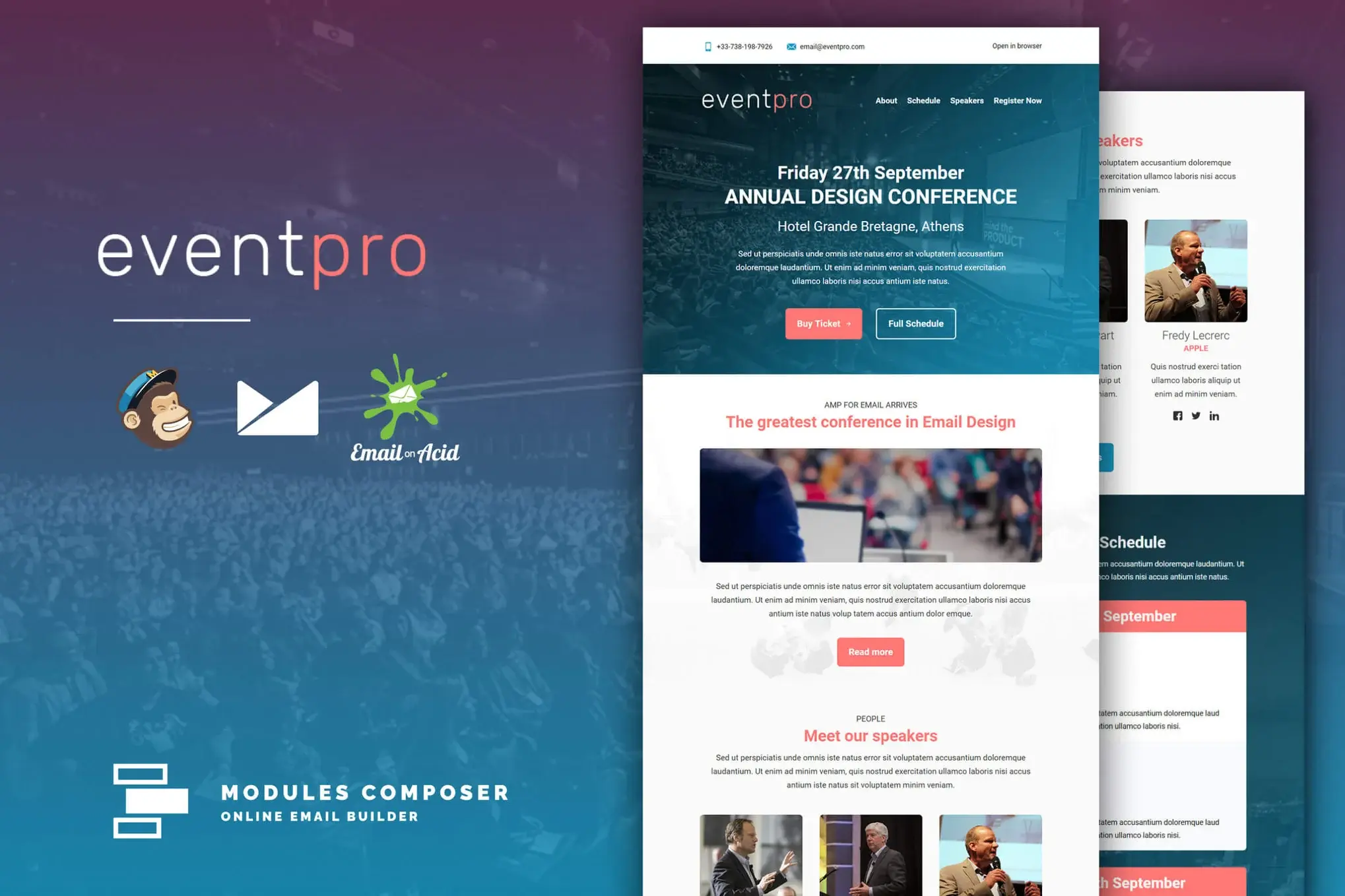 EventPro - Event / Conference Responsive Email