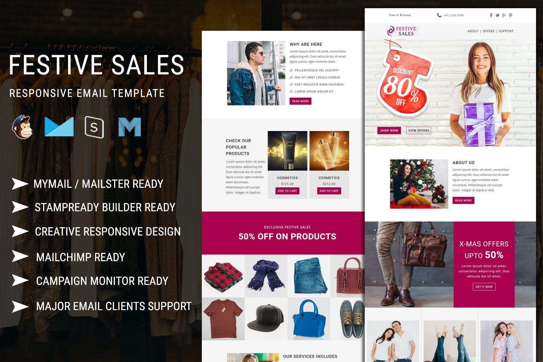 Festive Sales - Responsive Email Template