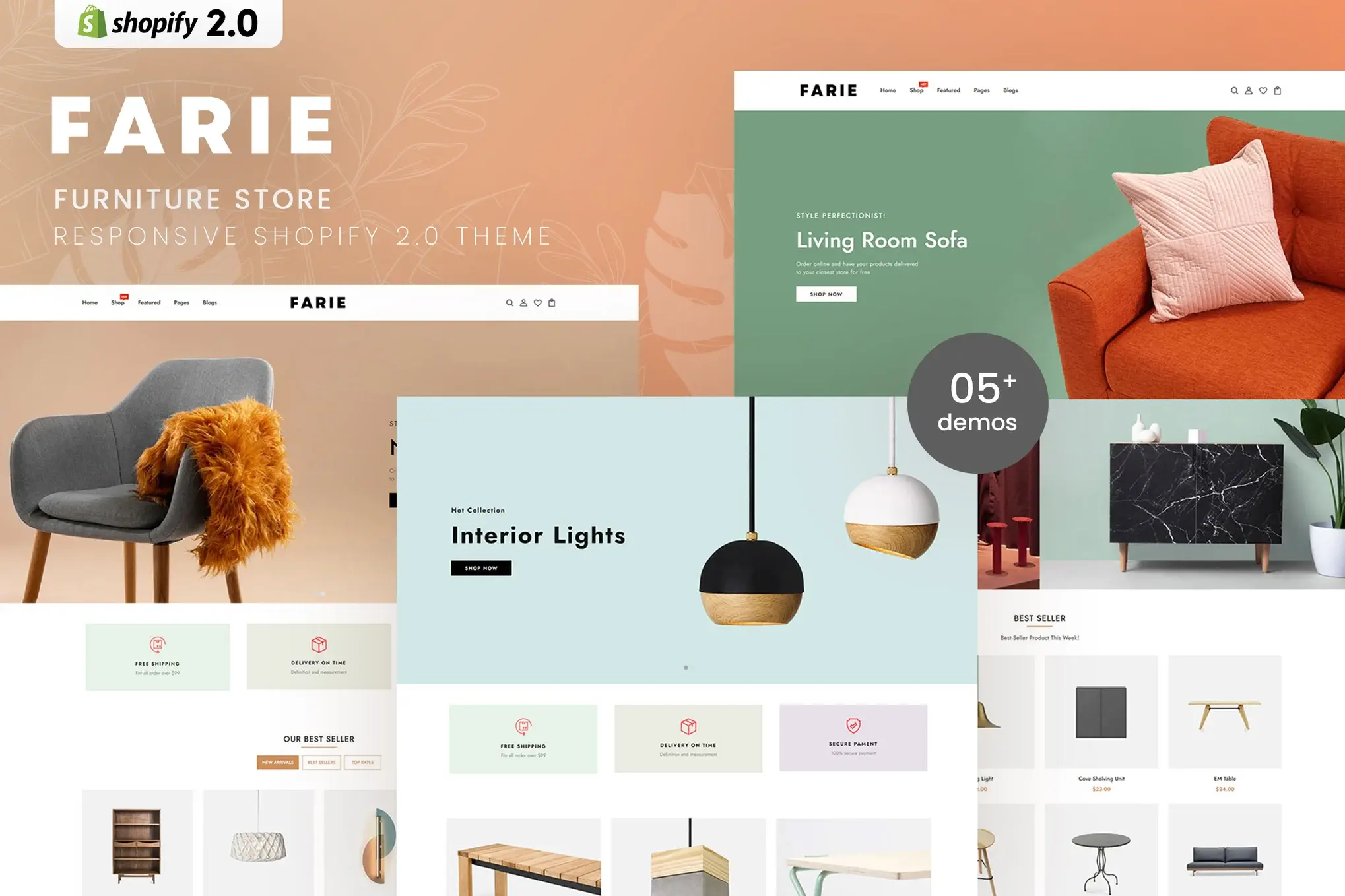 Farie - Furniture Store Shopify 2.0 Theme