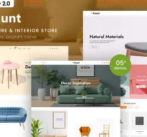 Faunt - Furniture & Interior Shopify 2.0 Theme