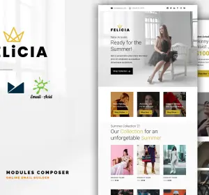 Felicia - E-commerce Responsive Email Template