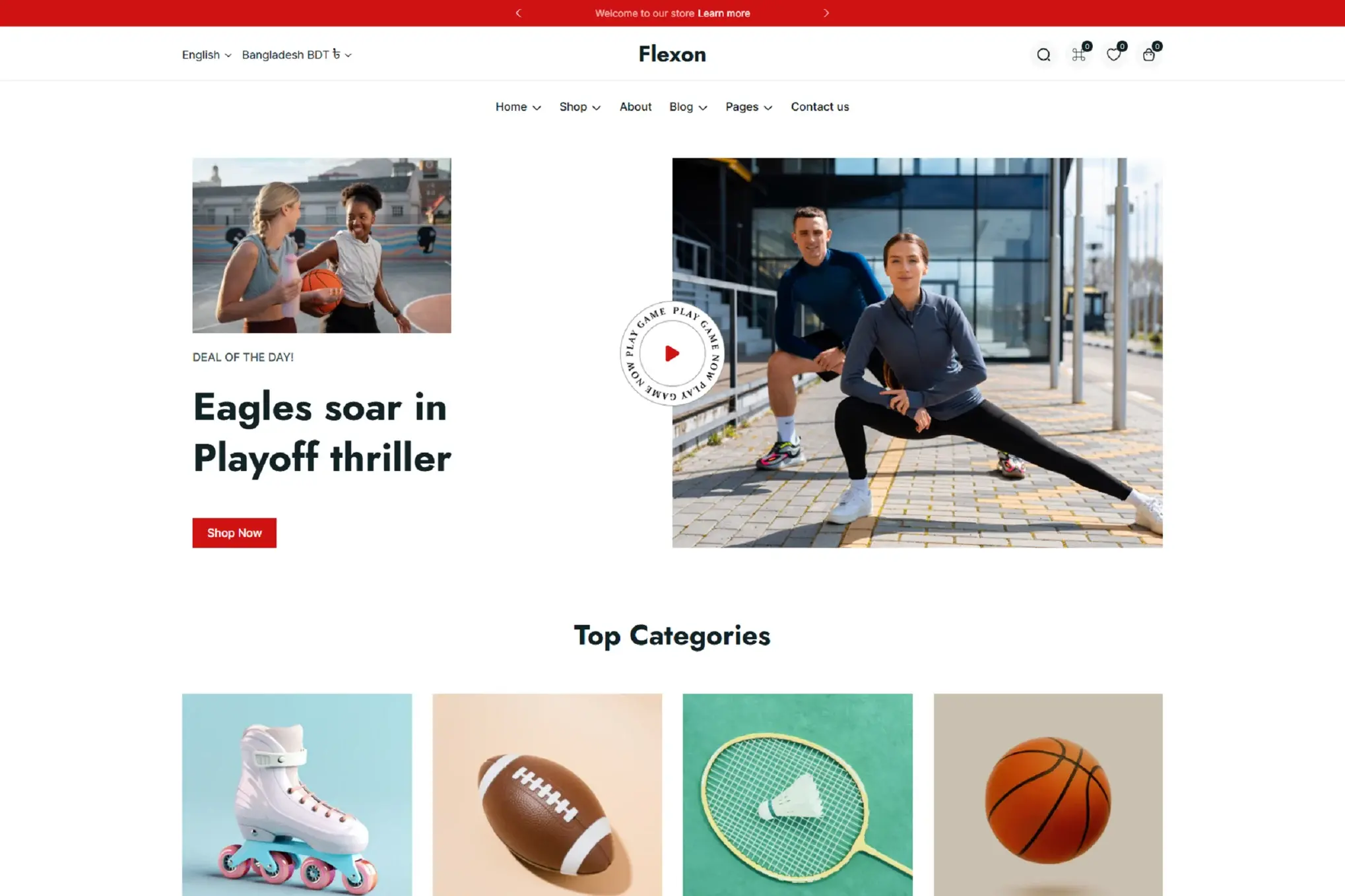 Flexon - Sports Accessories Shopify Theme