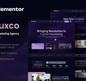 Fluxco - Digital Marketing Agency Elementor Template Kit