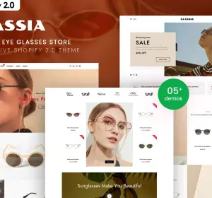 Glassia - Modern Eye Glasses Shopify 2.0 Theme