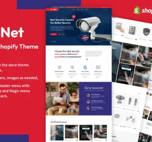 Gnet - CCTV, Home Automation Store Shopify Theme