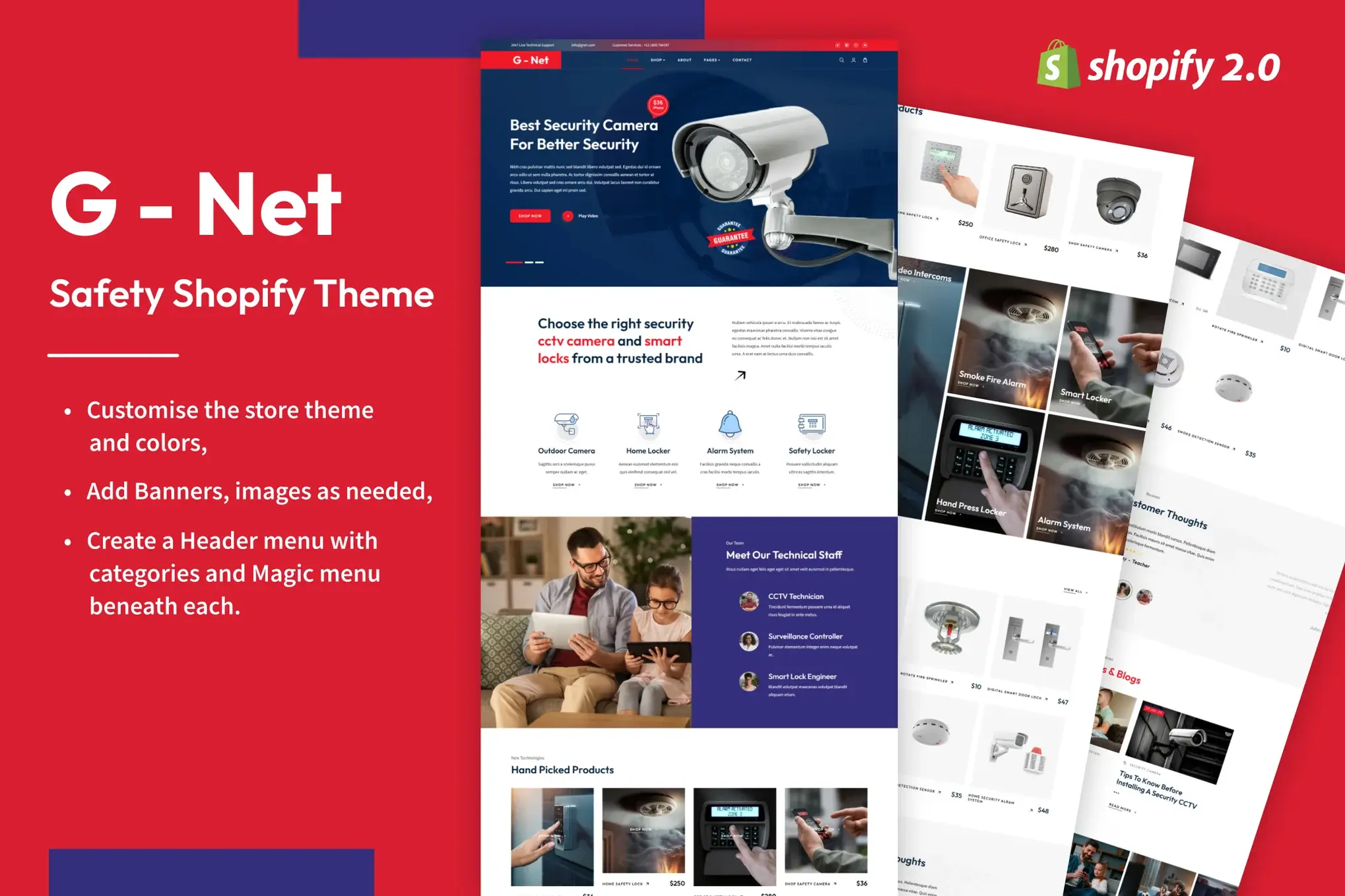 Gnet - CCTV, Home Automation Store Shopify Theme