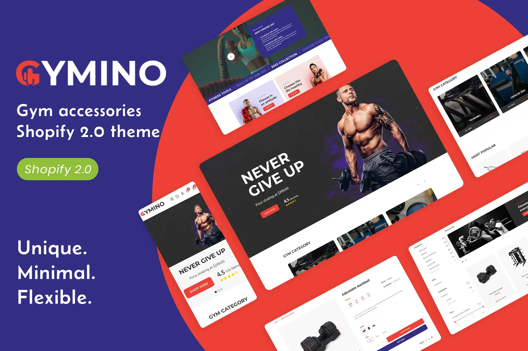 Gymino - Gym Accessories & Equipment Shopify Theme