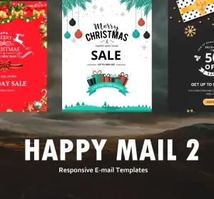 Happy Mail 2 - Christmas Email Templates Set