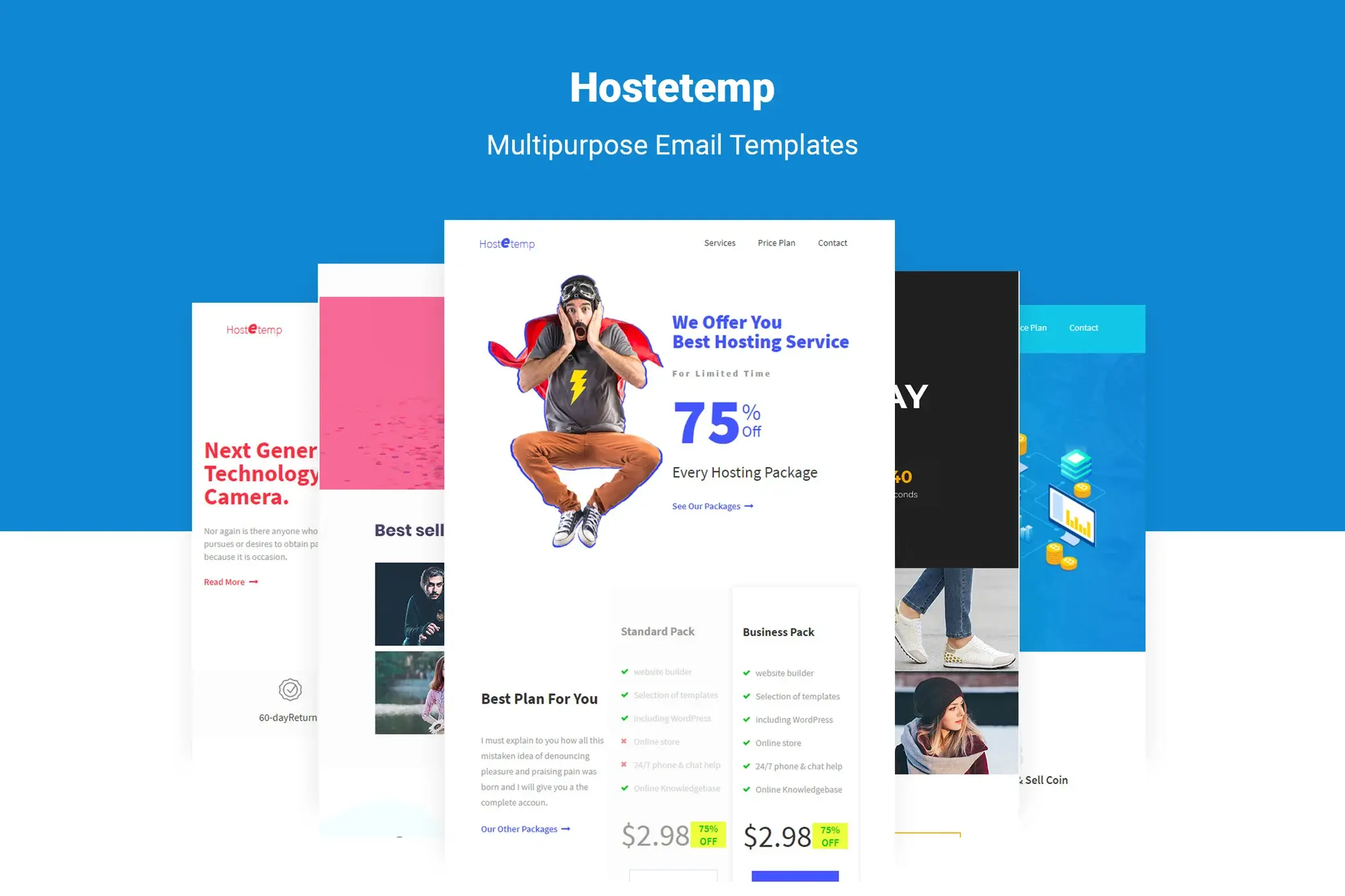 Hostetemp - Multipurpose Email Templates & Builder