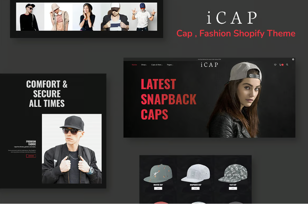 icap - Caps, Fashion Shopping Shopify Theme