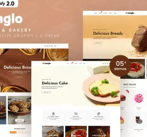 Junglo - Cake & Bakery Responsive Shopify 2.0 Them