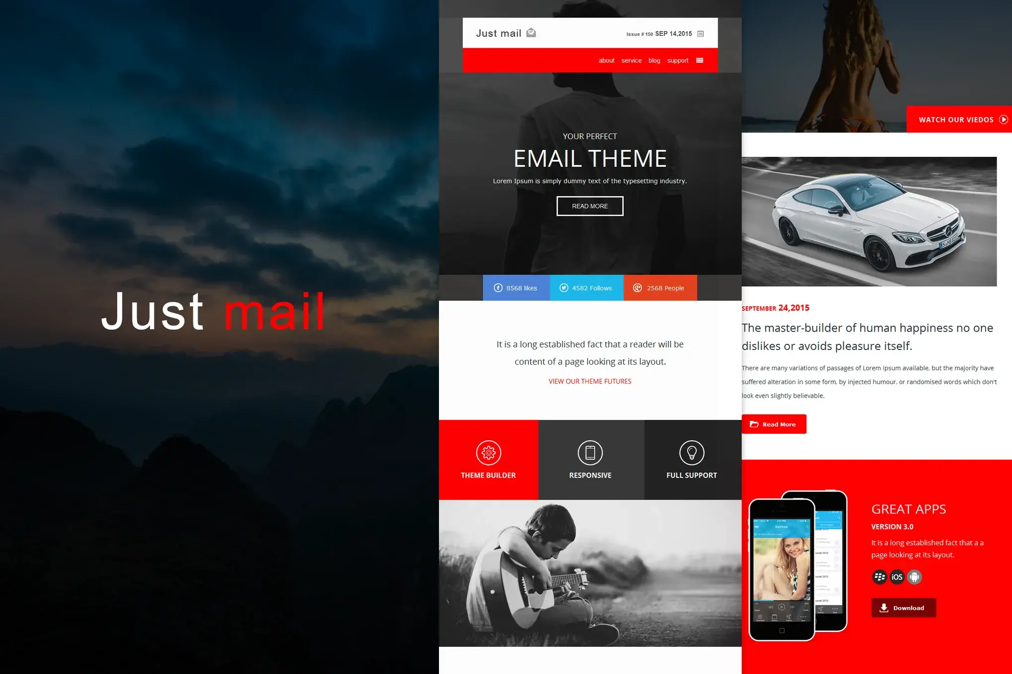 Just mail - Responsive E-mail Template