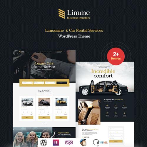 Limme – Limousine Transfers & Car Dealer WordPress Theme + RTL