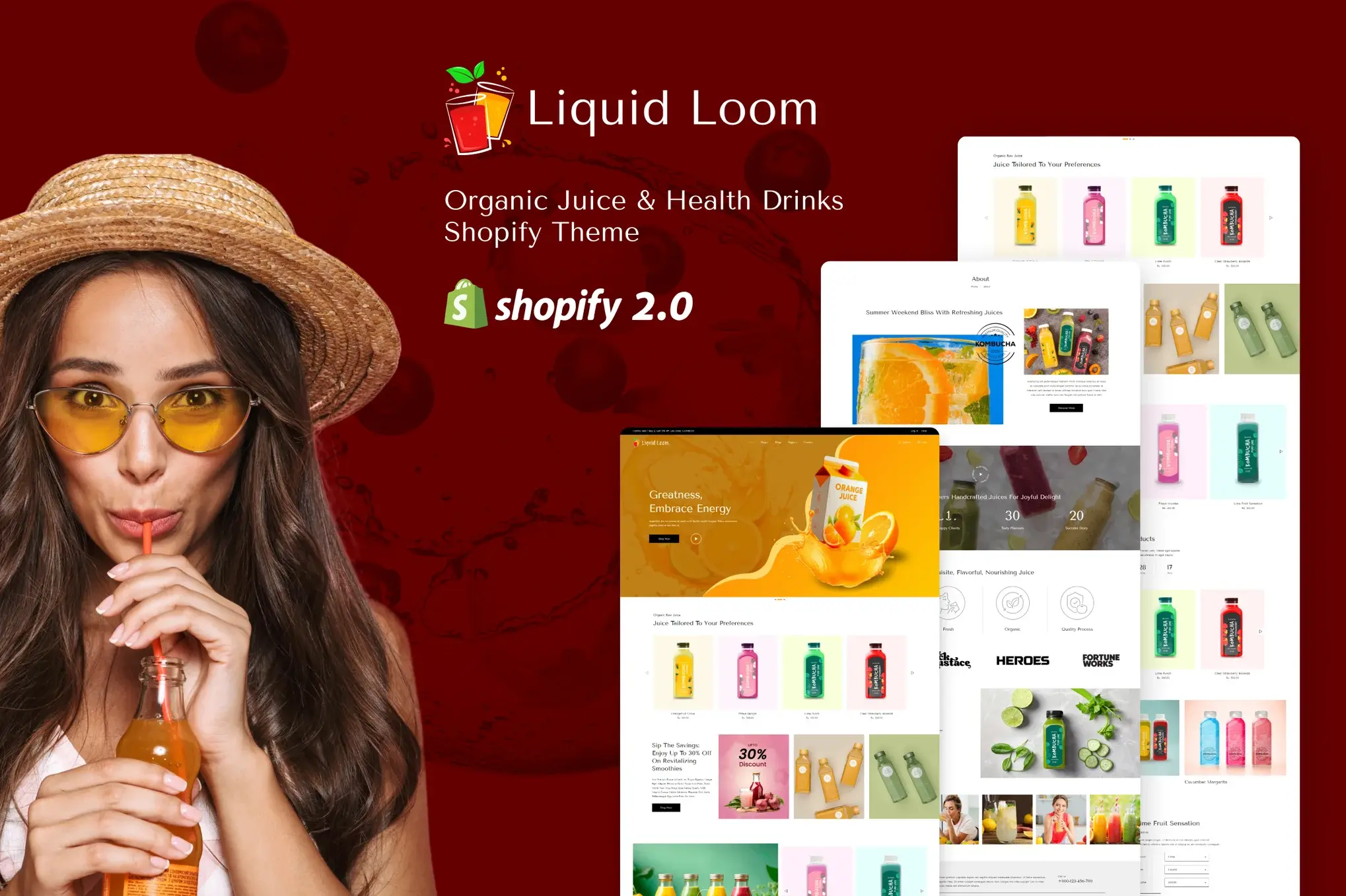 Liquid Loom - Health Drinks & Juice Shopify Theme