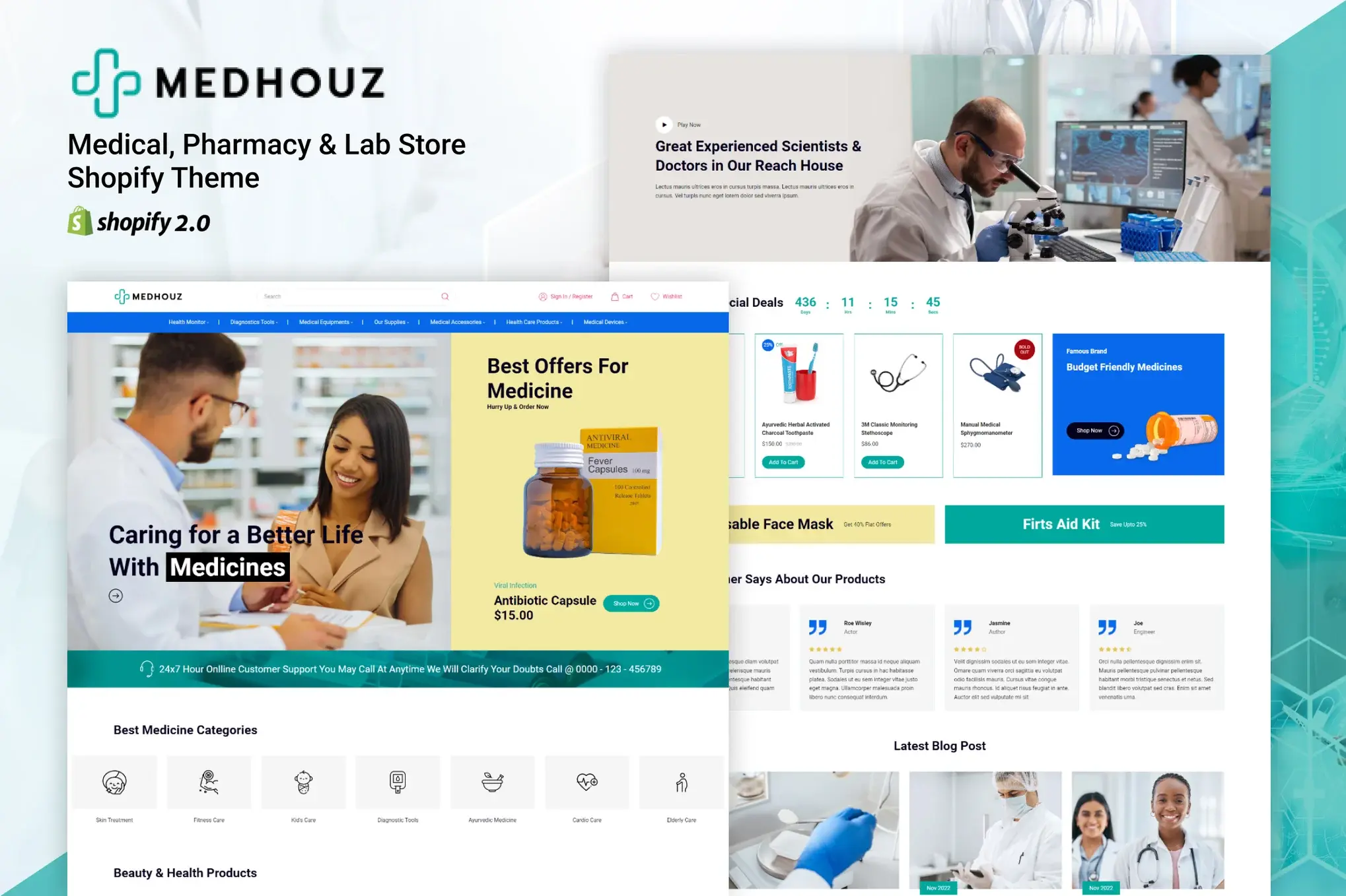 Medhouz - Medical, Pharmacy & Lab Store Shopify Th