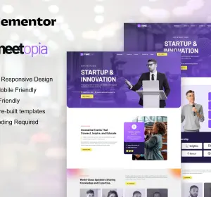 Meetopia - Event & Conference Elementor Pro Template Kit