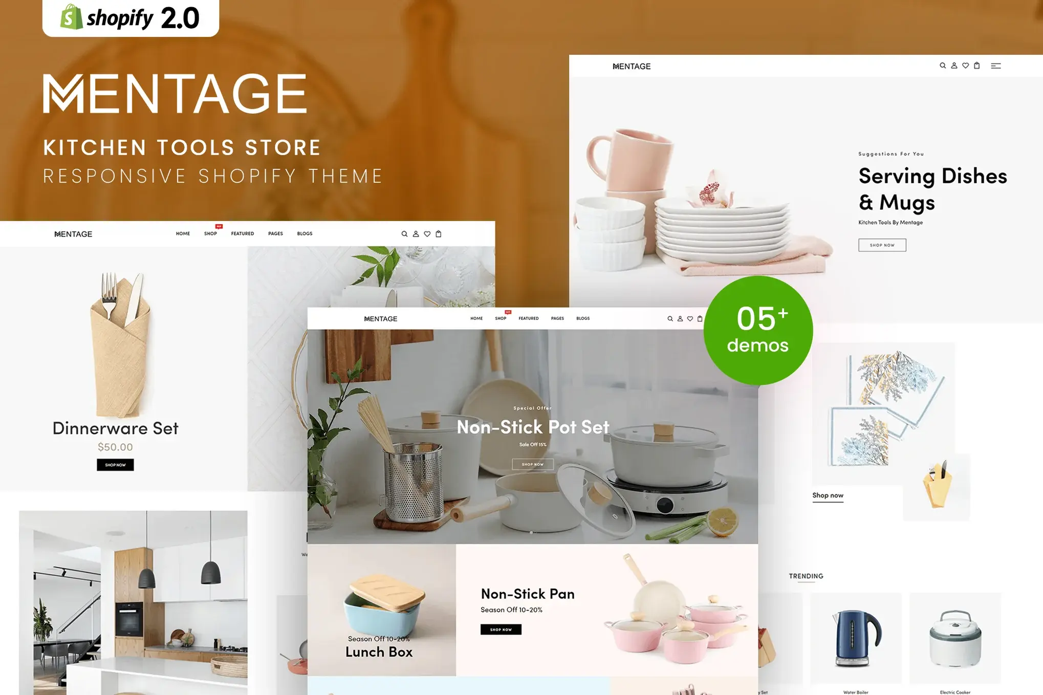 Mentage - Kitchen Tools Responsive Shopify Theme