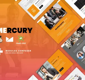 Mercury - Responsive Email Template for Startups