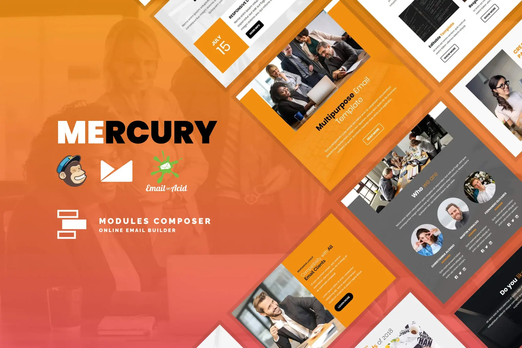 Mercury - Responsive Email Template for Startups