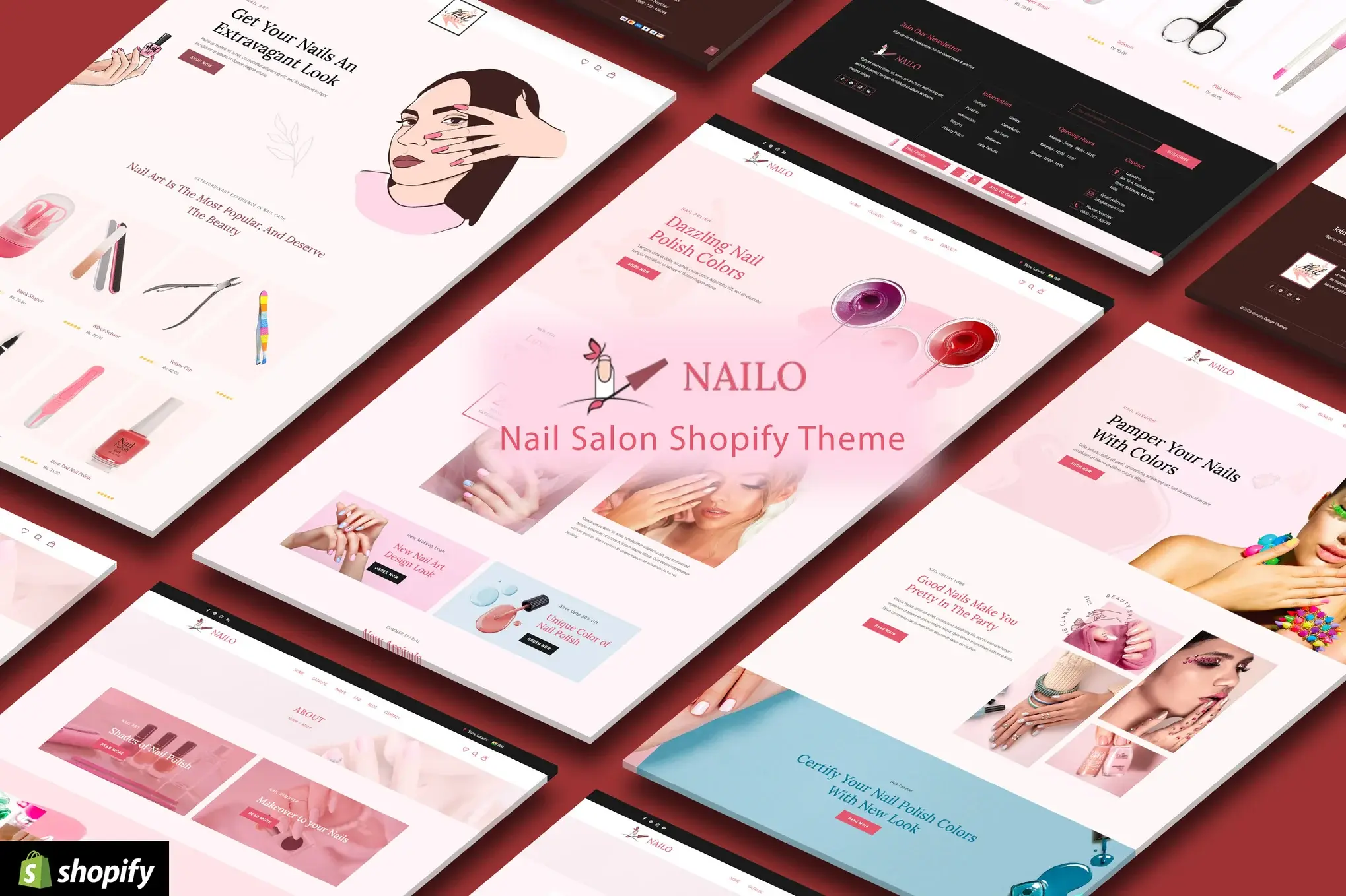 Nailo - beauty,Nail-Cosmetics Shop Shopify Theme