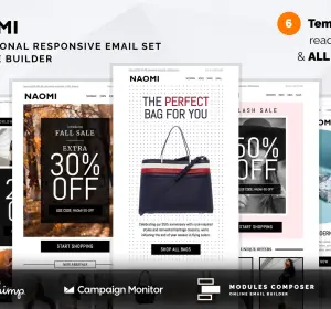 Naomi - Promotional Email Templates Set